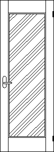 ガラスA型ドア