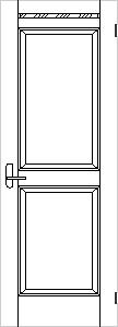ガラスD型ドア