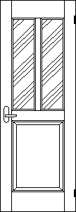 ガラスF型ドア